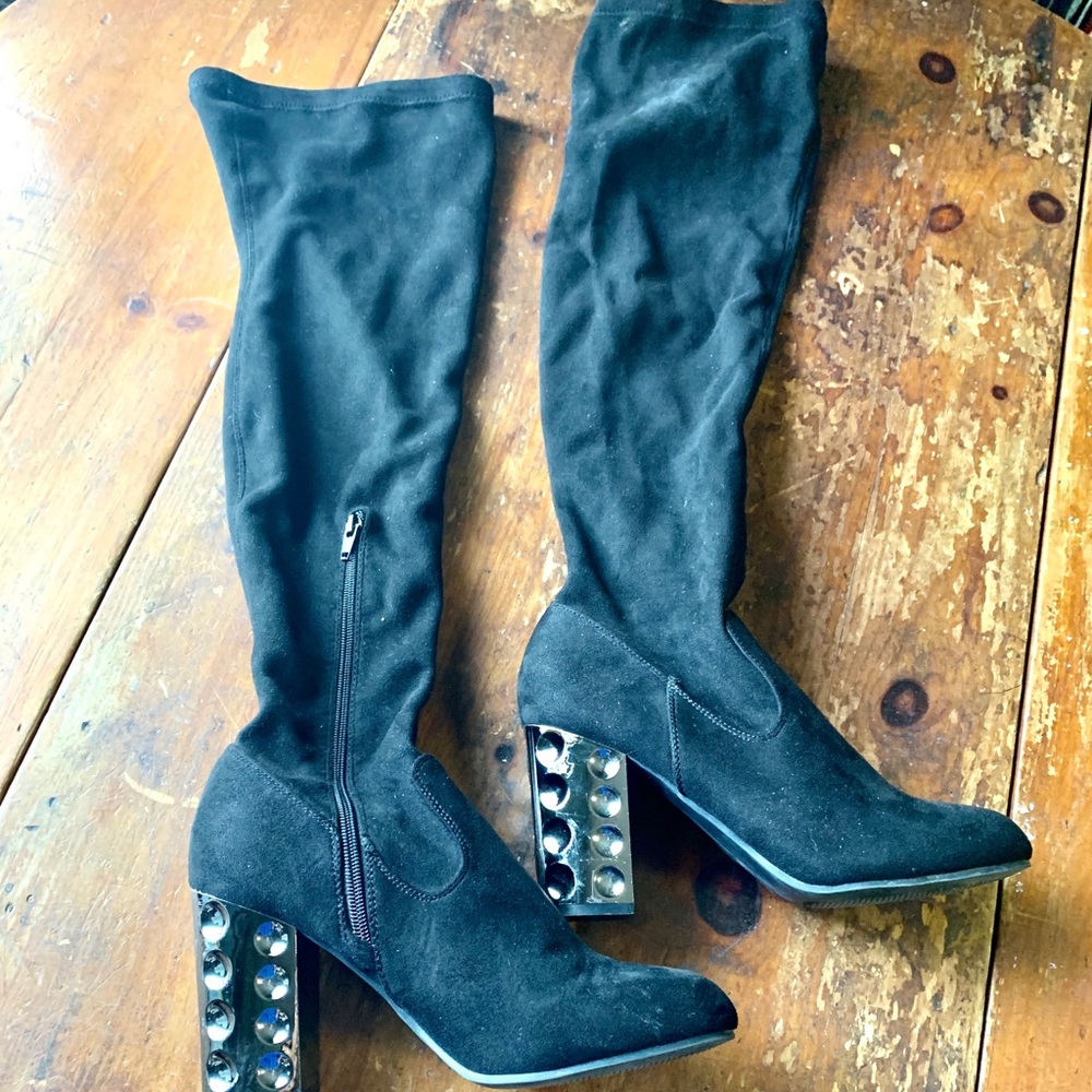Carlos Santana Quantum block heel Knee-high 9 1/2